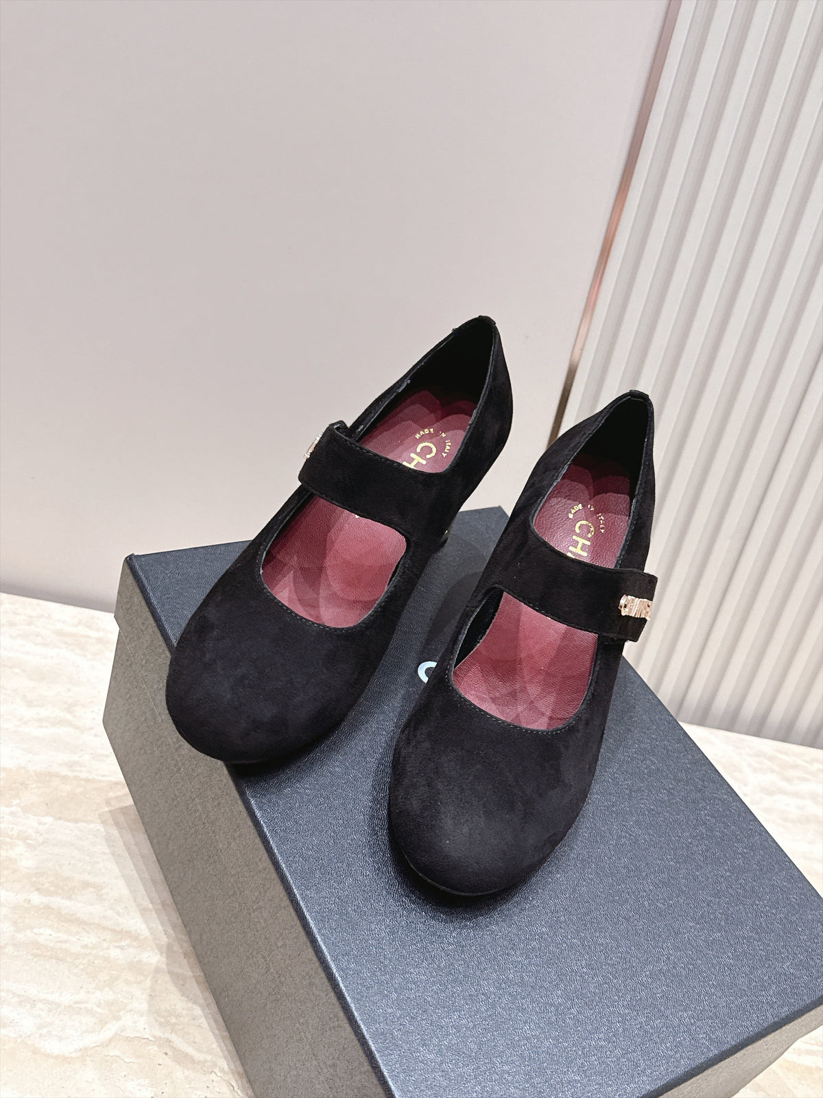 CC 26s Mary Jane Pumps 6cm Black Suede 121619