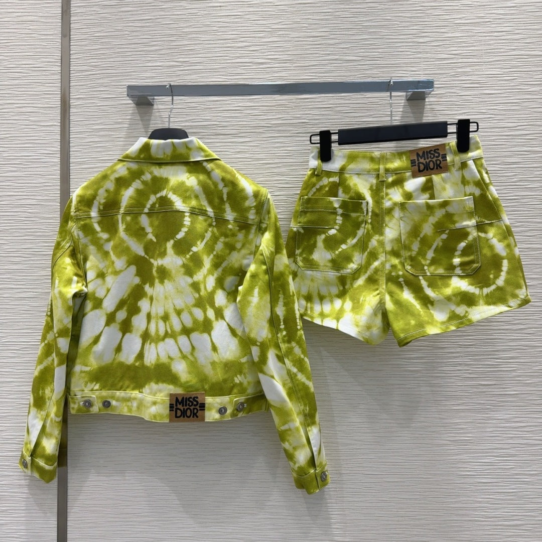 CD 25 Miss Dior Set Lime Yellow mix White Cotton
