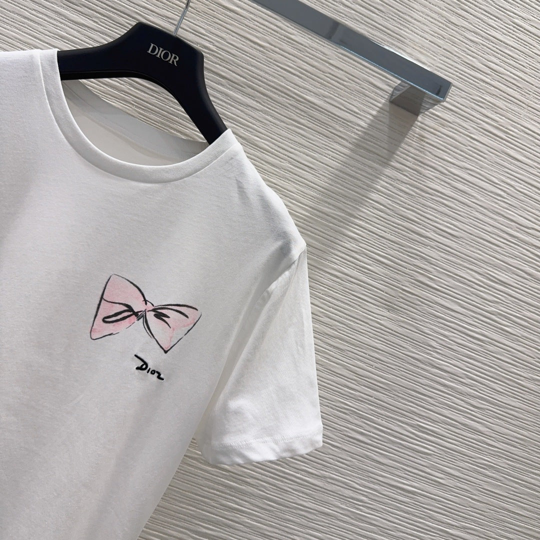 CD 26s Fitted T-Shirt White Cotton 394967