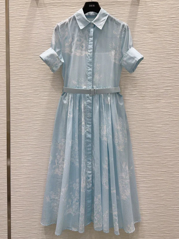 Dior 2026 Dress Blue Cotton 627310
