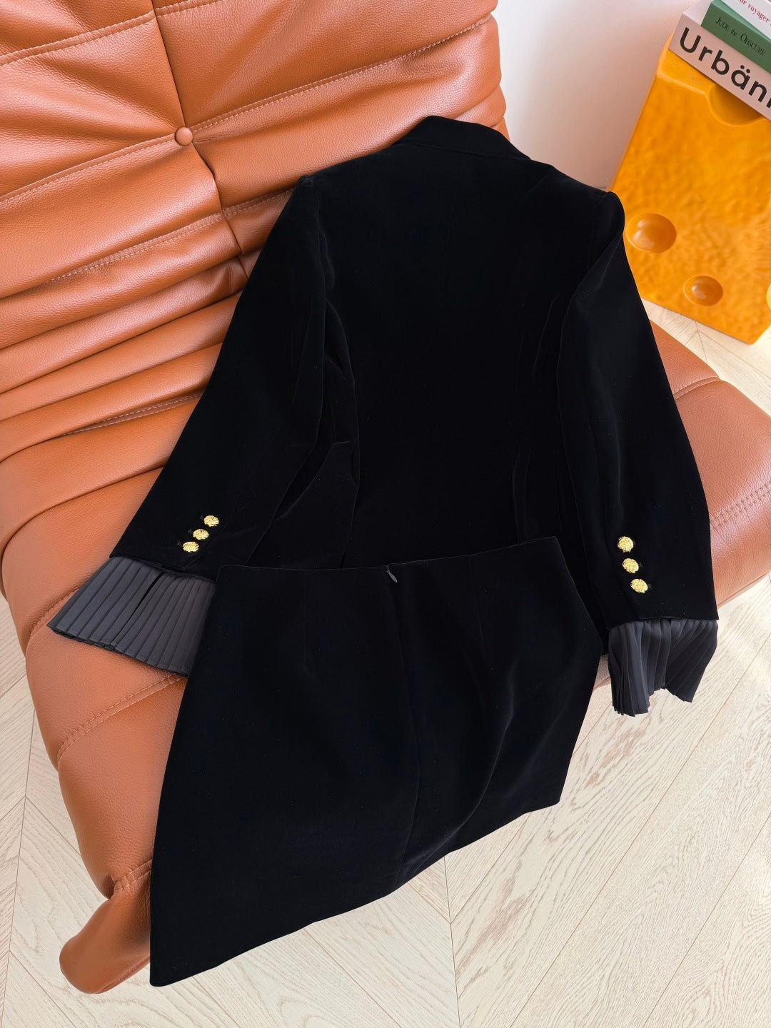 CC 26s Metallic Embellished Suit Black Velvet 340167