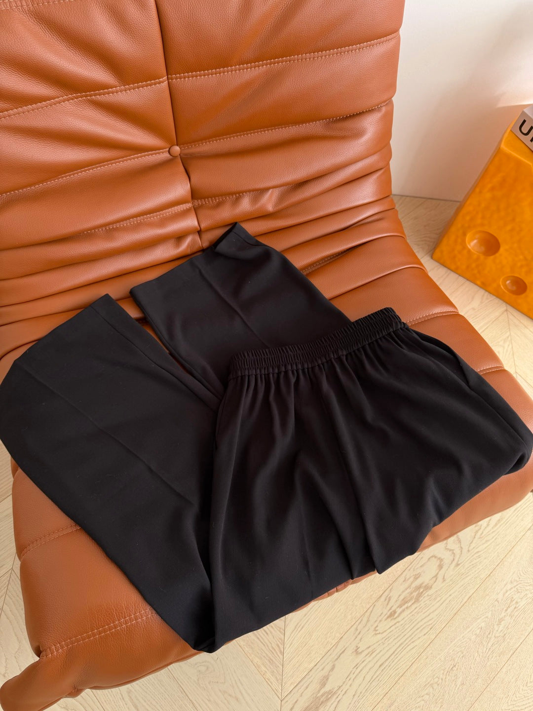 Celine Trousers Black Light Wool Cloth 341445
