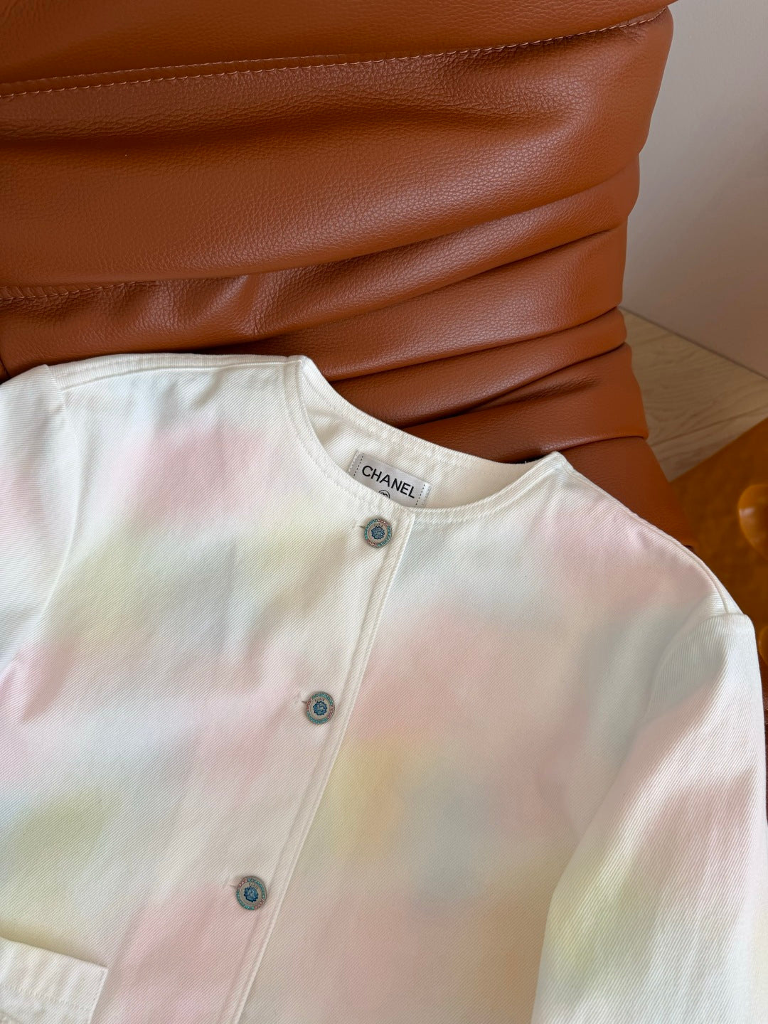 CC 26s Coat Rainbow Gradient Washed Denim 372646