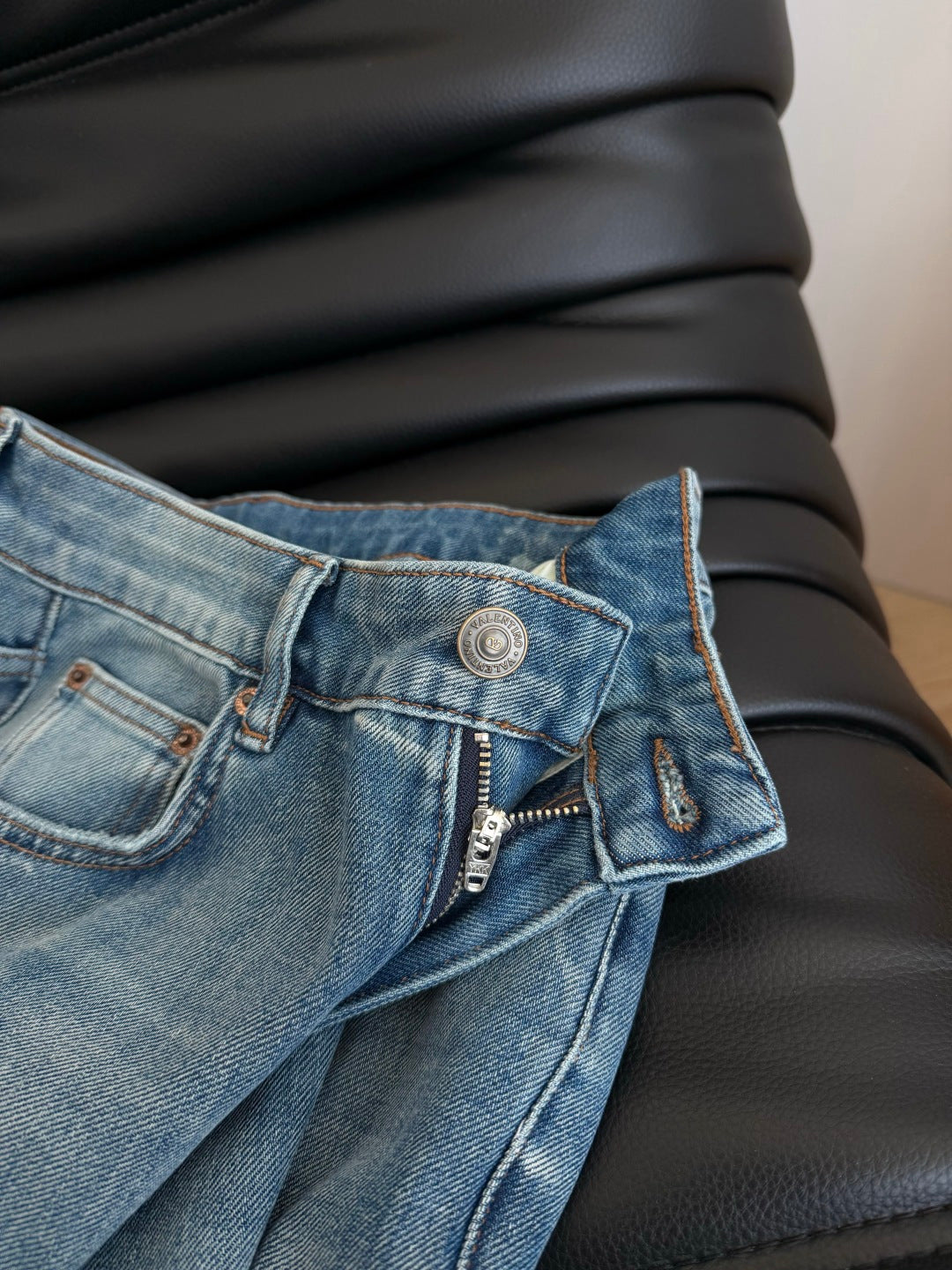 Valentino Jeans Long Legs Wash Blue Denim 384831