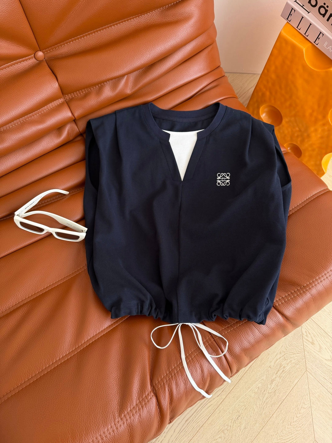 Loewe Essential Set Top & Short Dark Blue Lyocell 396171