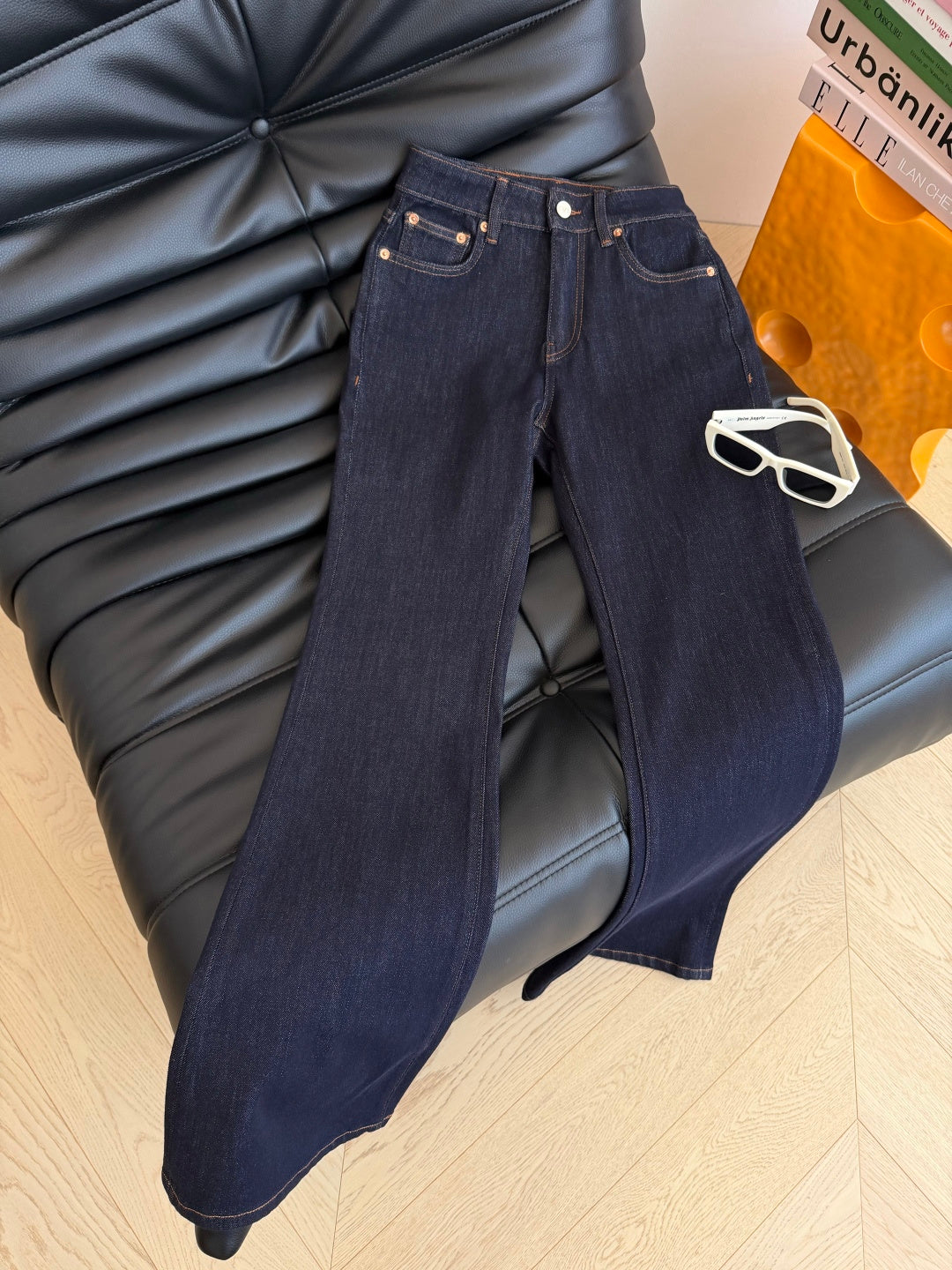 VT 26s Double V-Neck Metallic Flared Jeans 424359