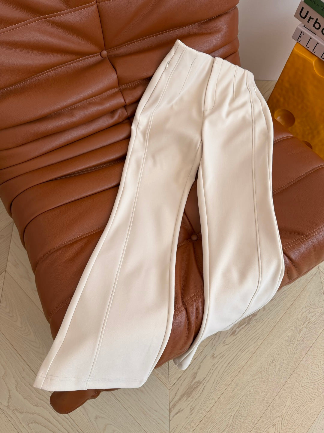 Prada 26s Flared Pants With A Triangular Logo 420883