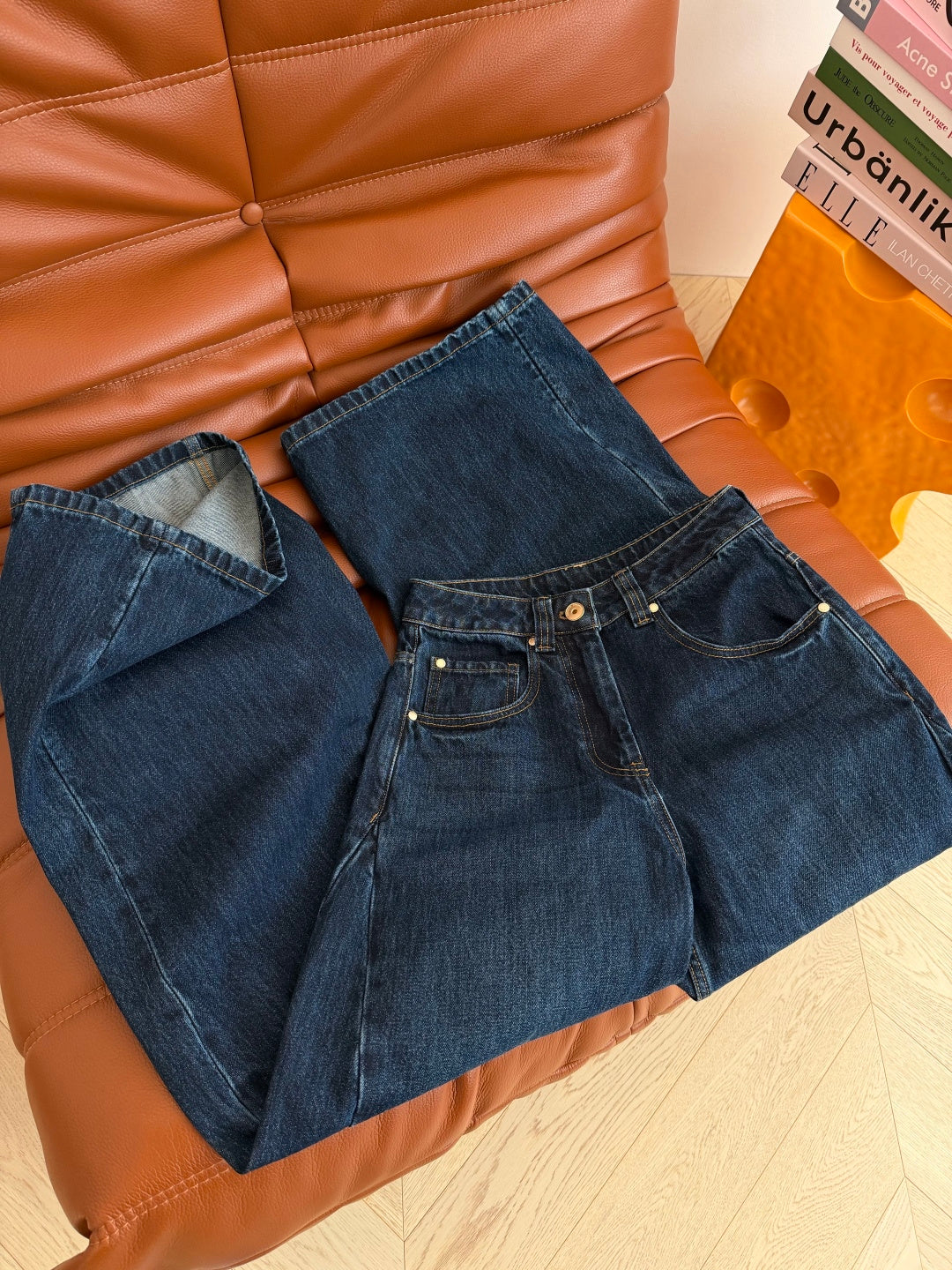 BC 26s Wide-Leg Jeans Dark Blue Denim 424256