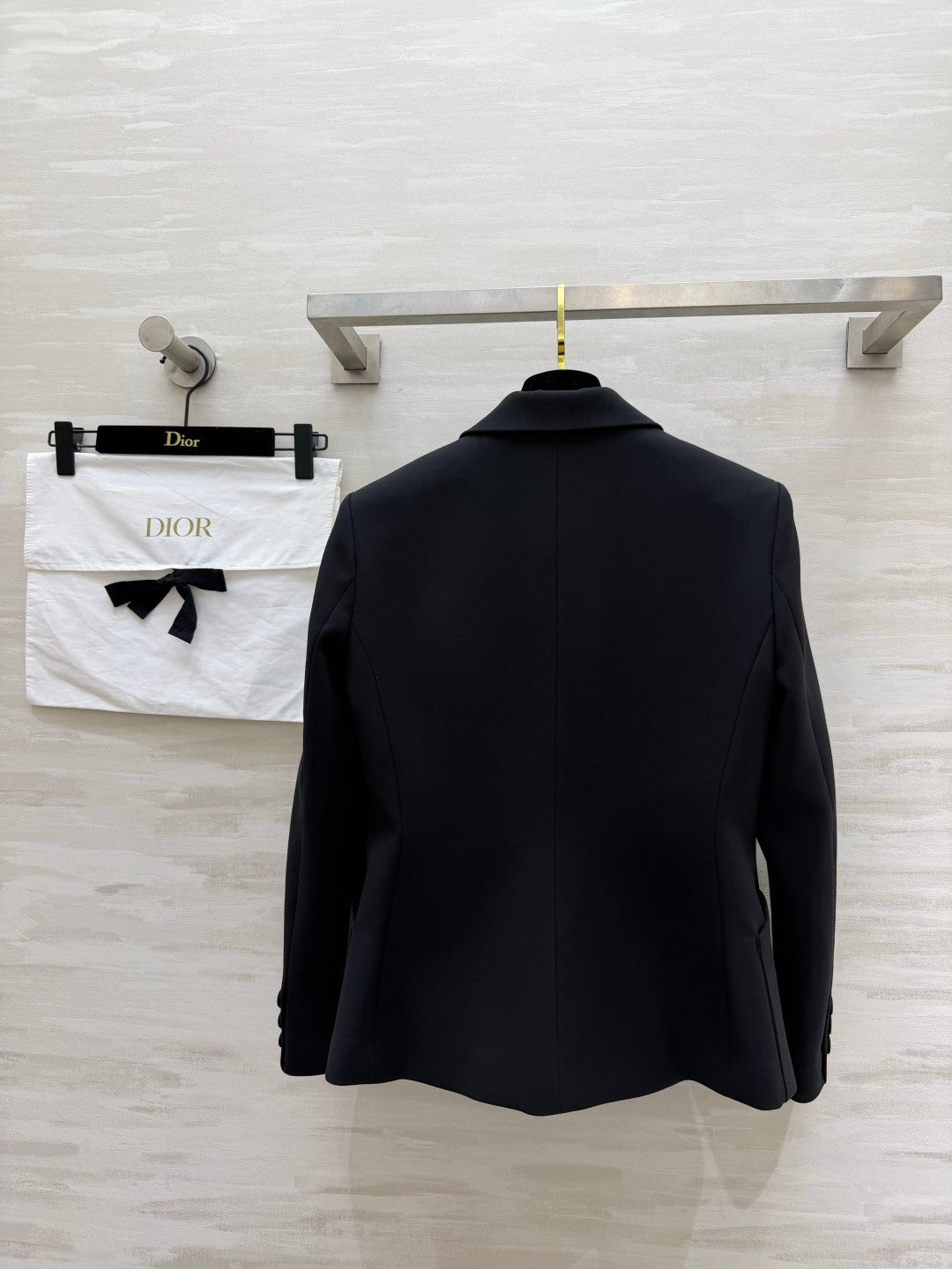 CD 30 Montaigne Bar Jacket Ivory Wool Silk 394142