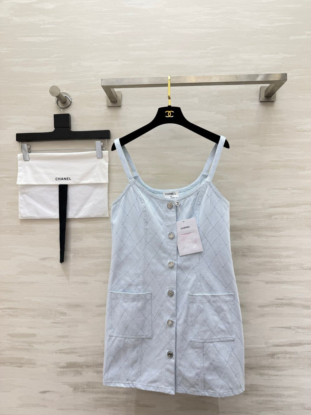 CC 26s Coco Beach Slip Dress Light Blue Cotton 397006