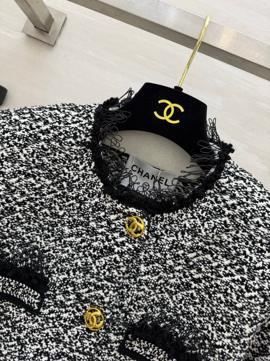 CC 26s Jacket Black White Tweed 416073