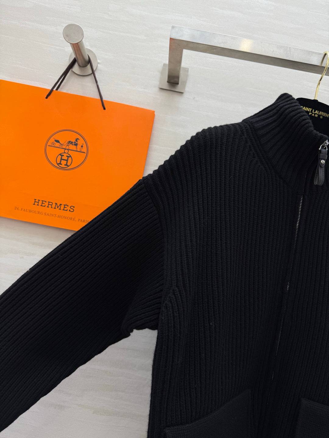 HM 26s Knit Jacket Black Wool 416012