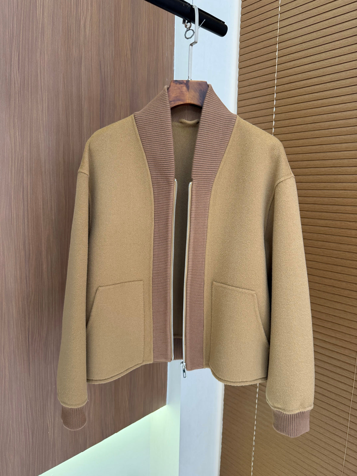 HM 26s Bomber Jacket Camel Wool Cashmere 427280