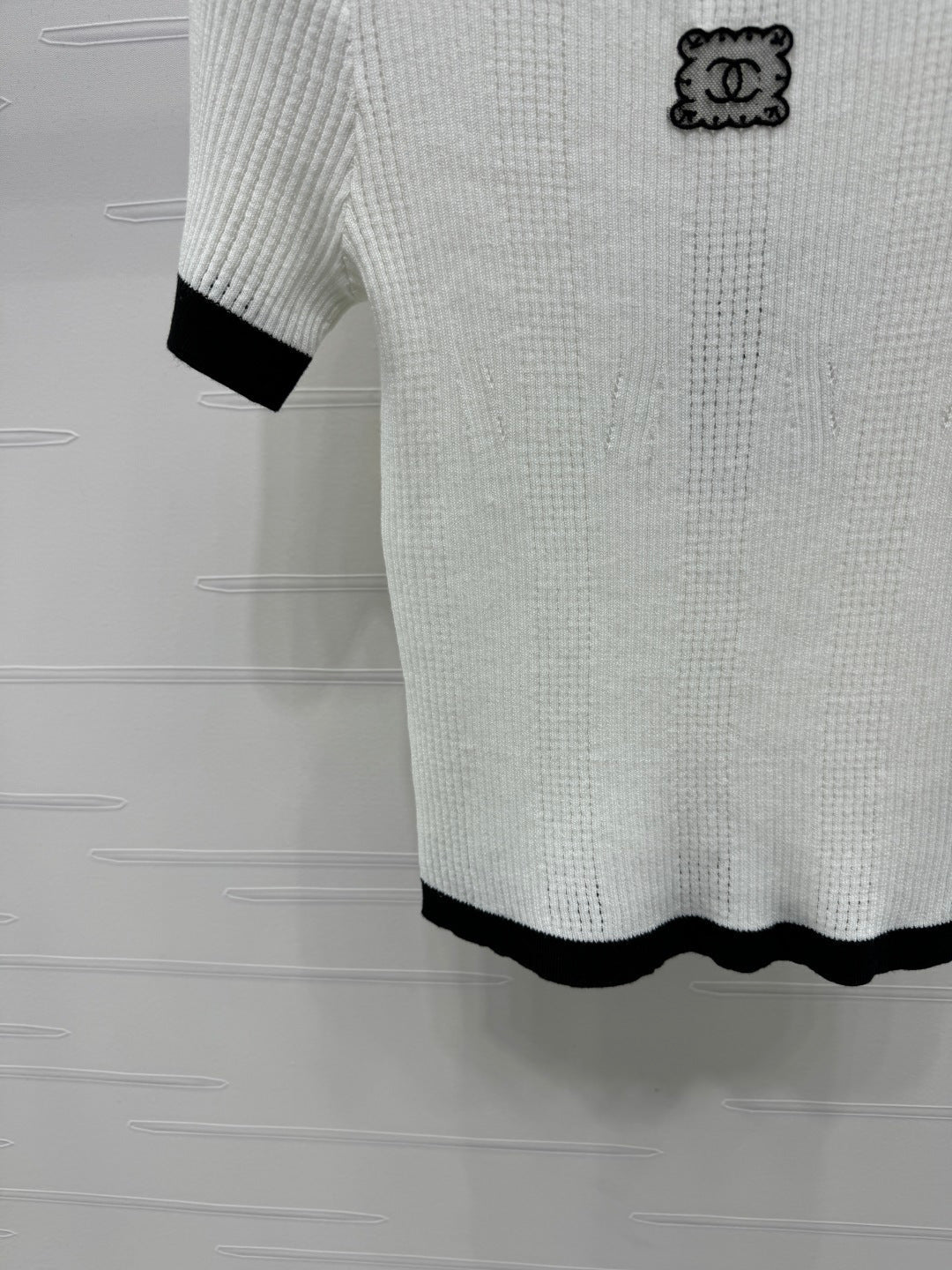CC 26s Short-Sleeved Top White Wool 373087