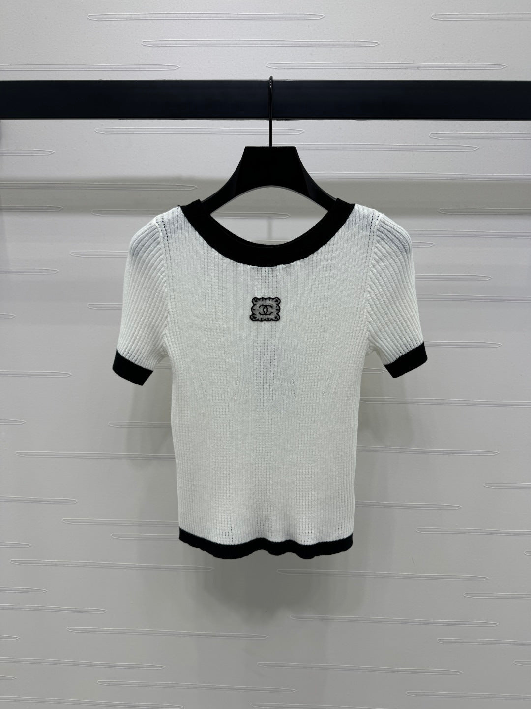 CC 26s Short-Sleeved Top White Wool 373087