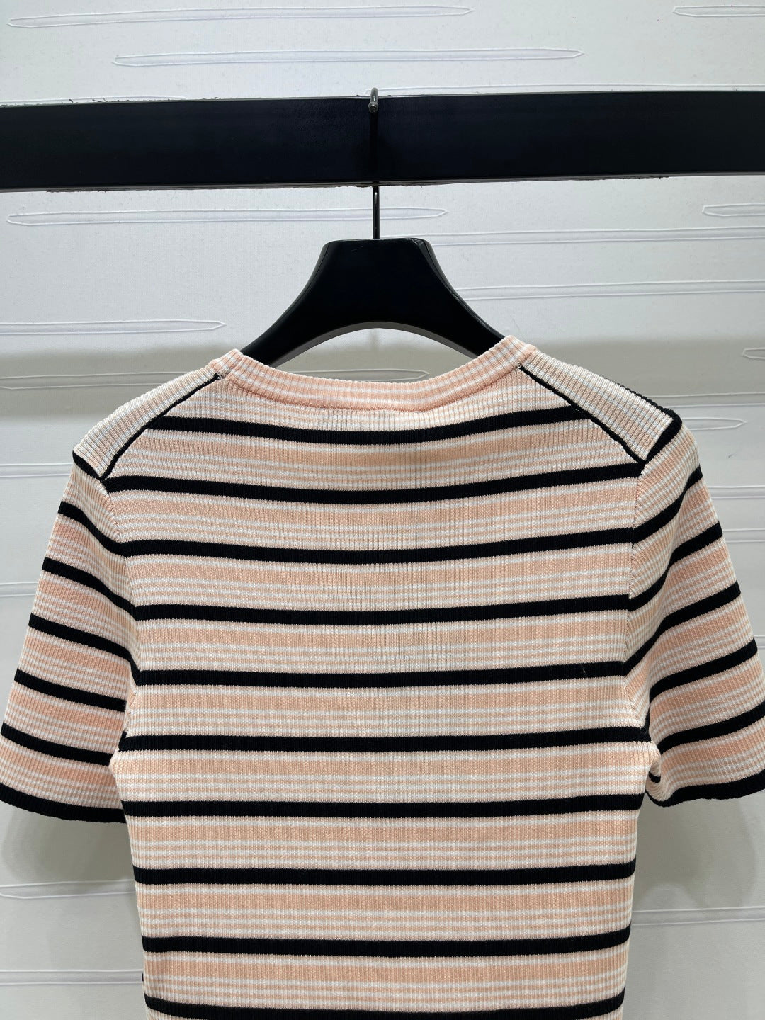 Fendi Striped Knit Top Tencel Silk 373150