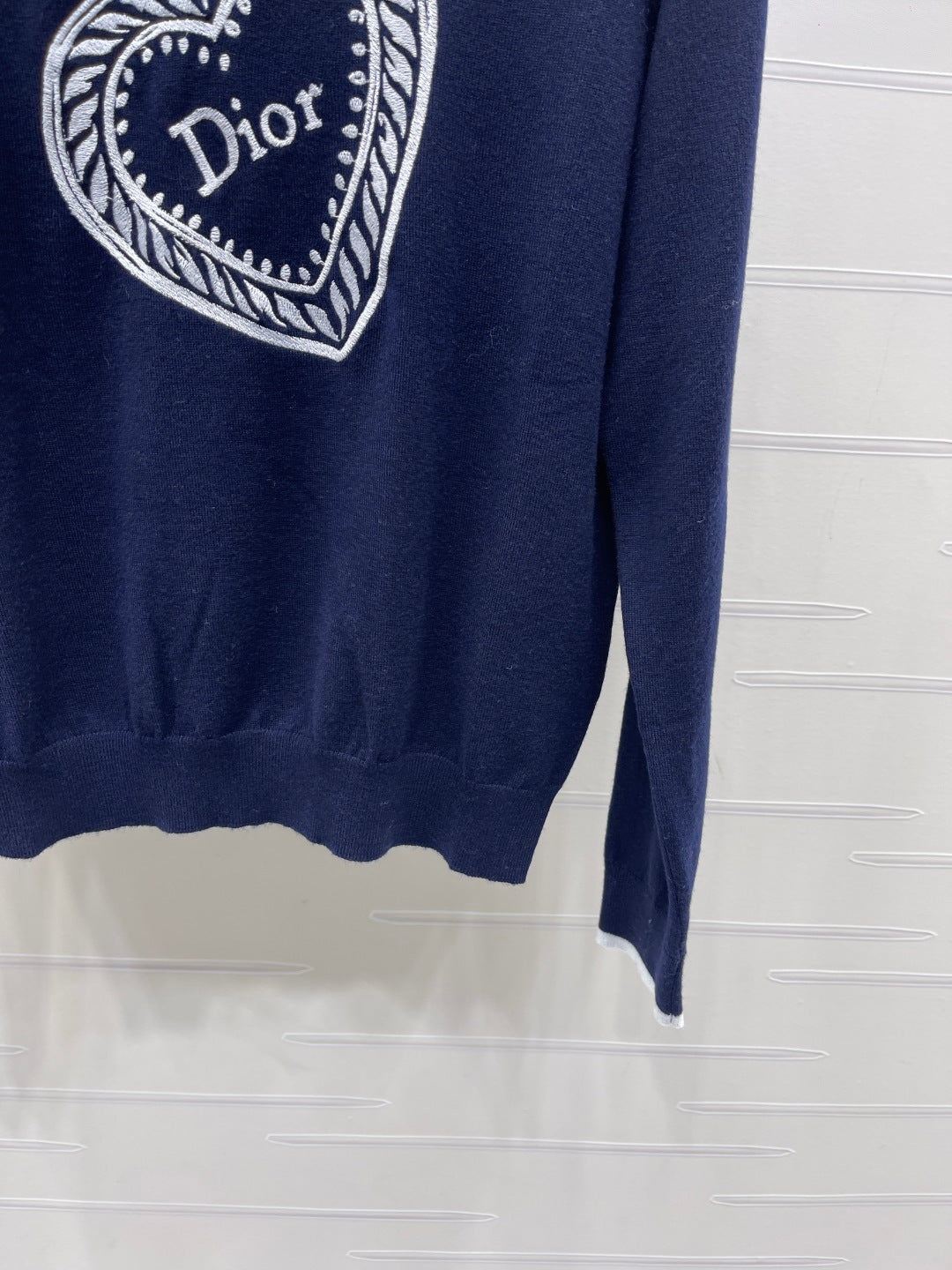 CD Qixi Long-Sleeved Sweater Dark Blue Wool 410783