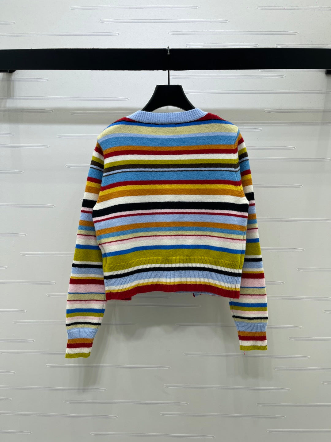 Miu Miu 26s Multicolor Striped Wool Cardigan Set 439913