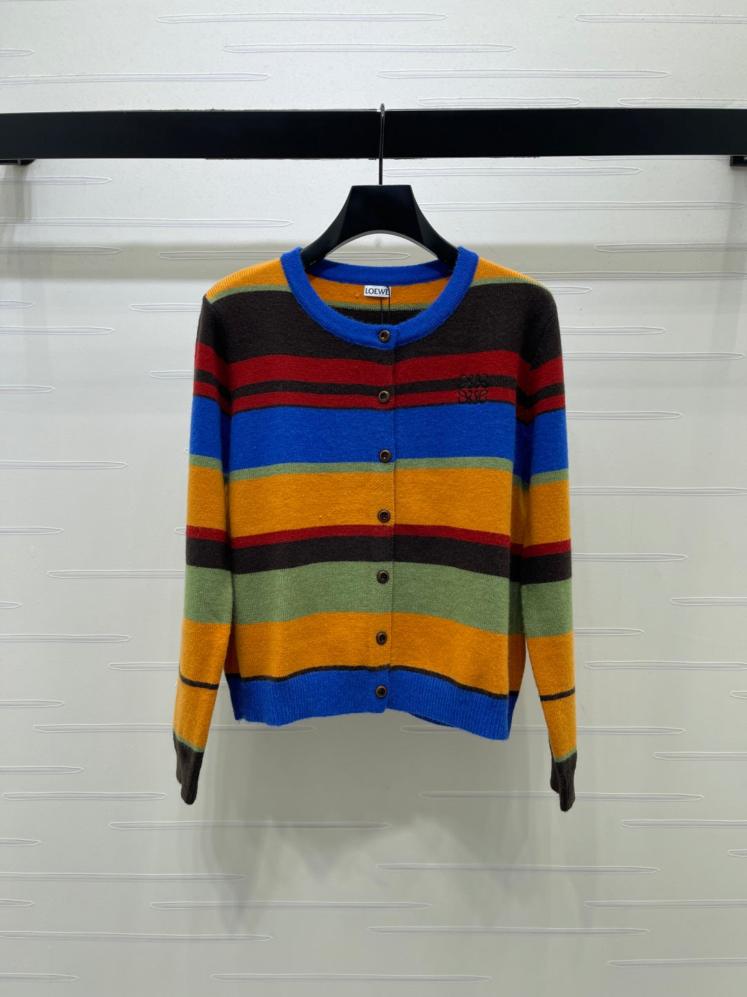 Loewe 26s Multicolor Striped Knit Cardigan 439922