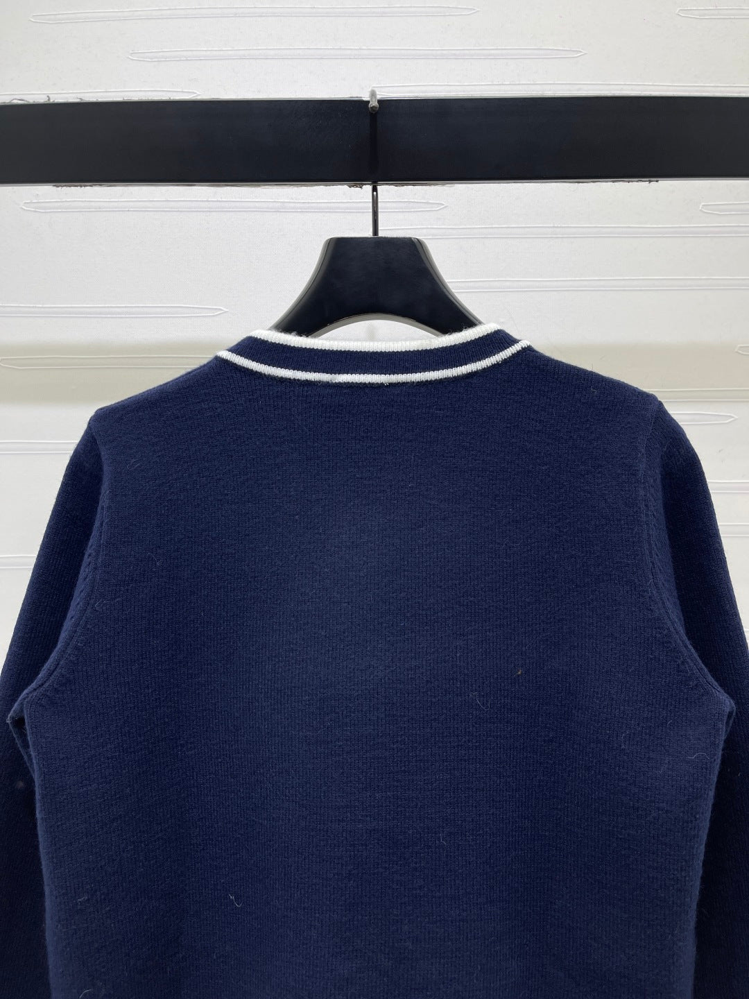 Chanel Cardigan Navy Knit 446562