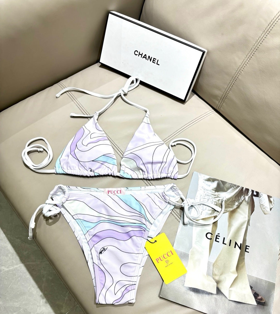 Pucci Three-Piece Bikini 339054