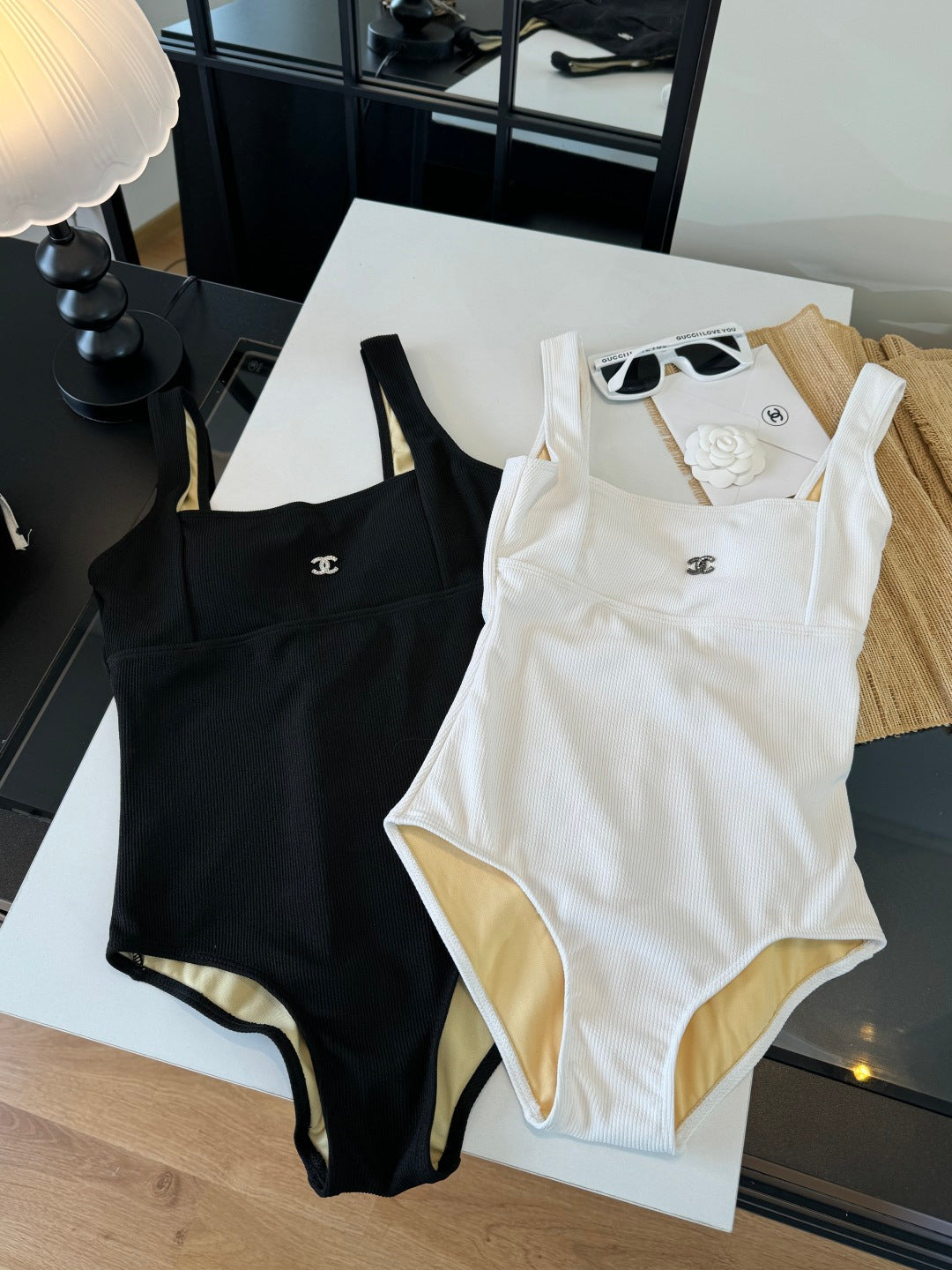 Chanel Bikini Black Cotton 185840