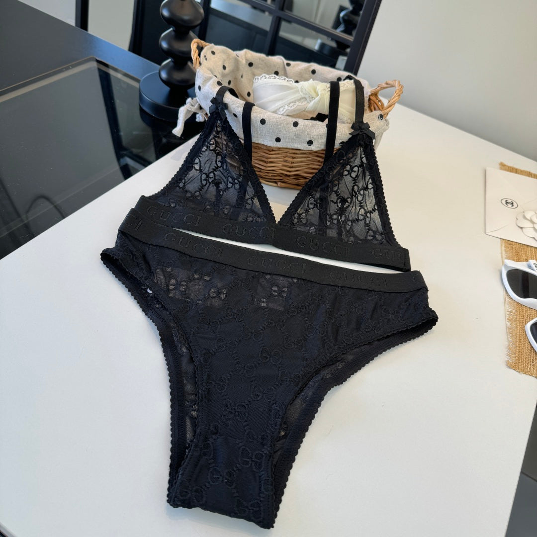 GG 26s Two-Piece Bikini Black Lace 201805