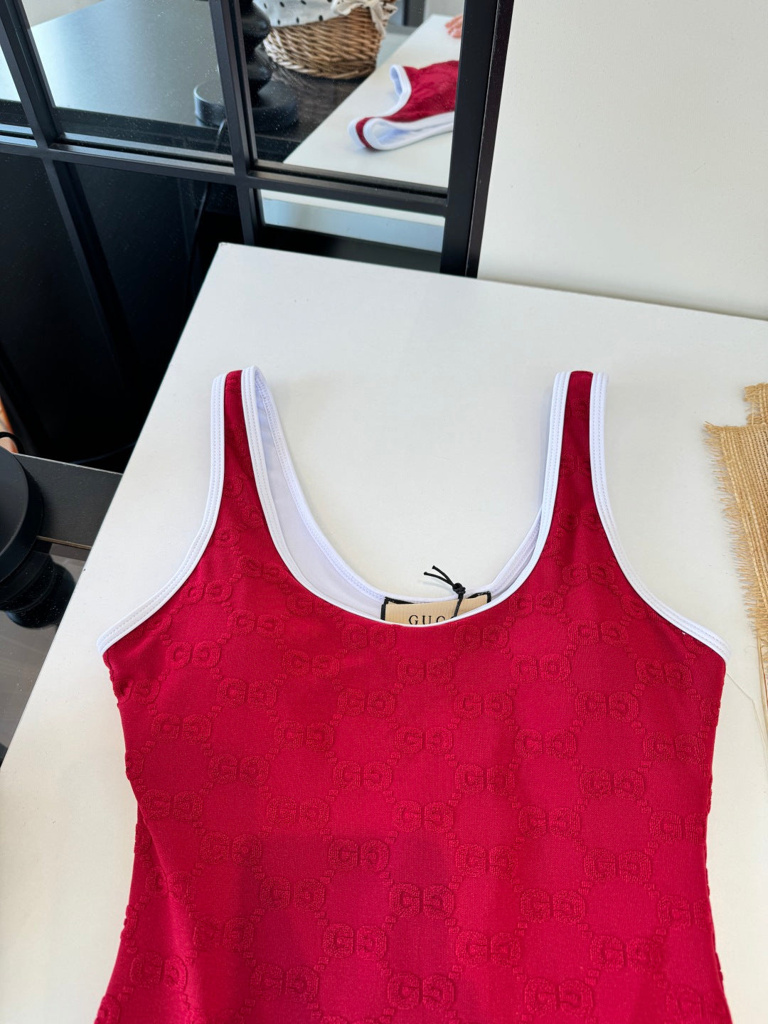 Gucci 26s One-Piece Red Cotton 184233
