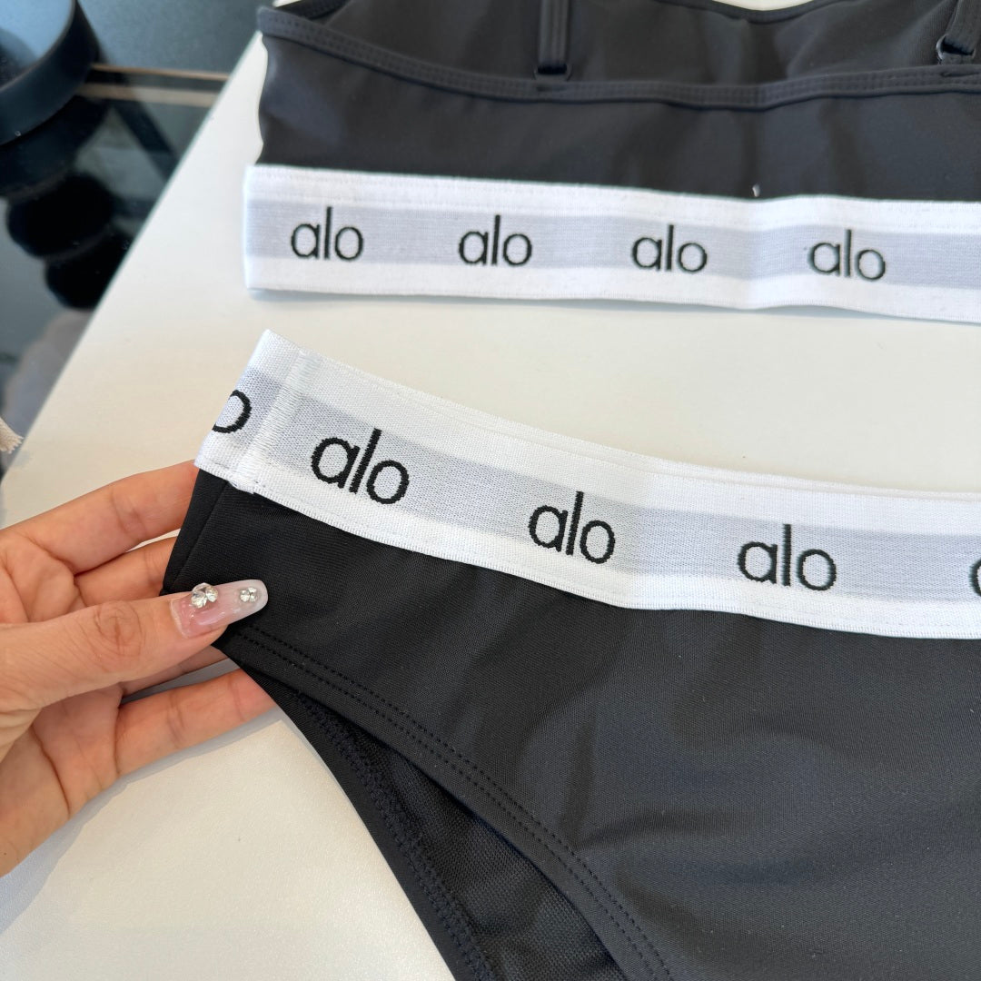 Alo 26s Two-Piece Bikini Black 201809