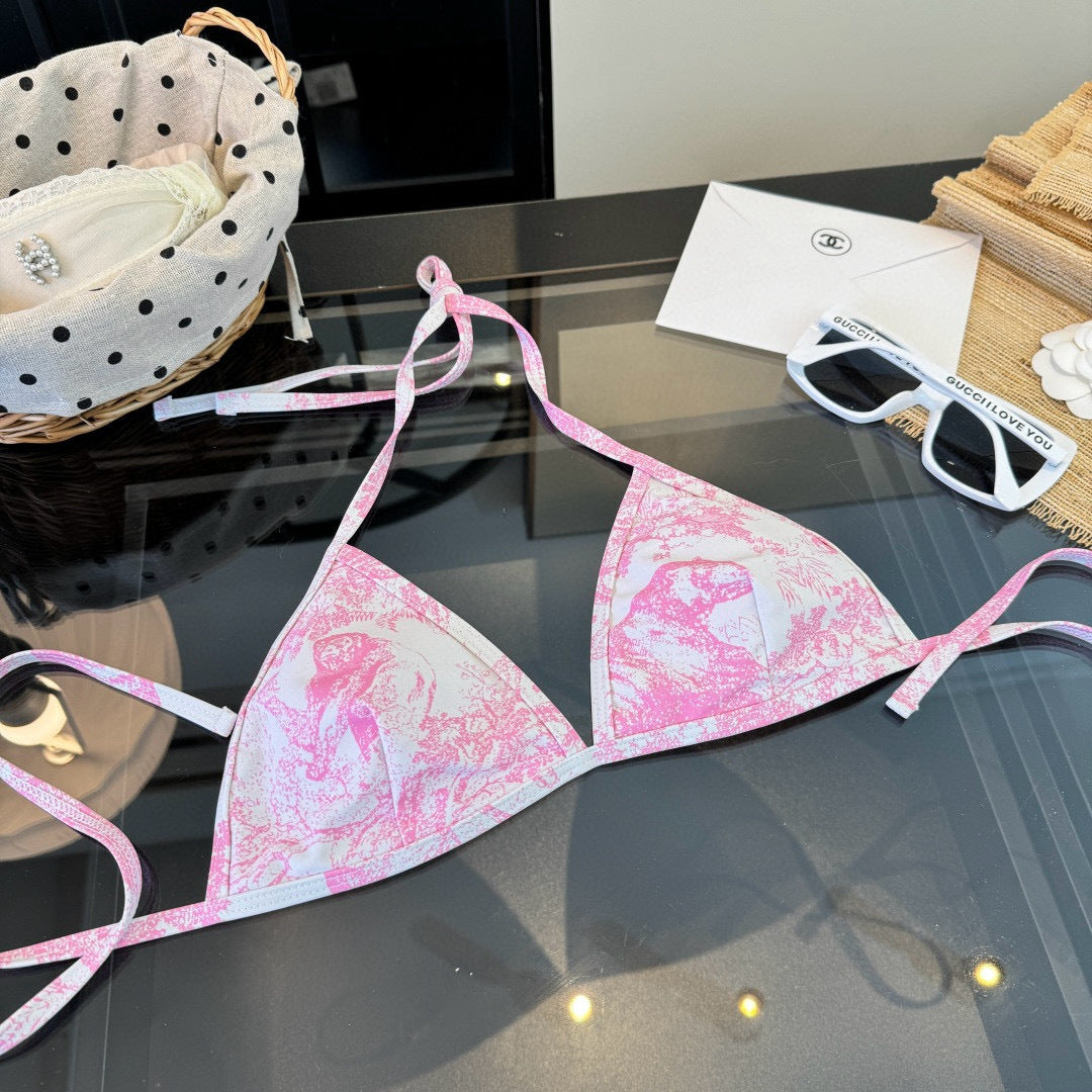 CD 26s Two-Piece Bikini Pink Colorful 201825