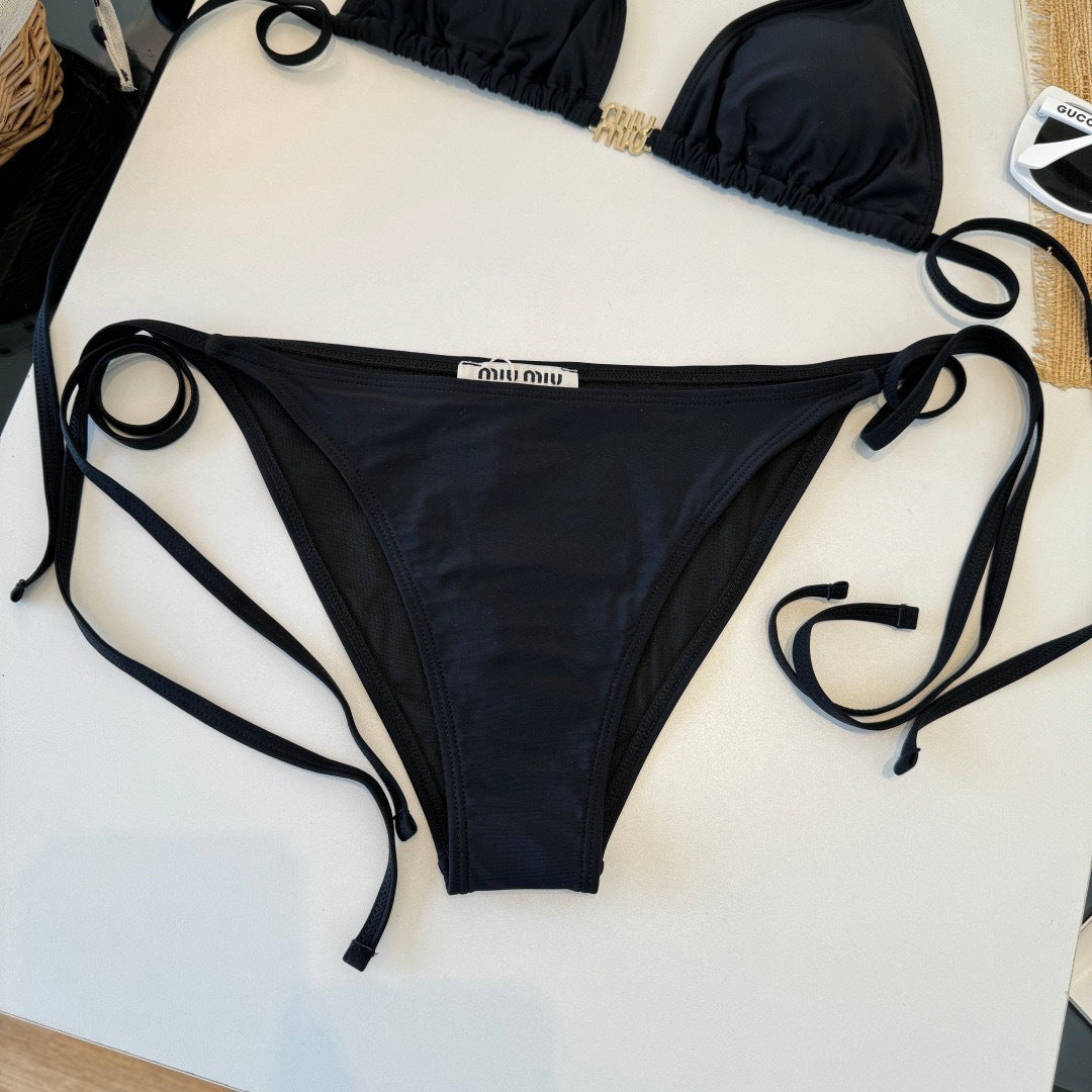 Miu Two-Piece Bikini Black 310993