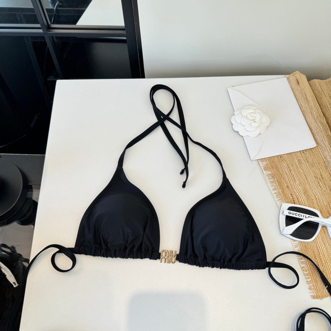 Miu Two-Piece Bikini Black 310993