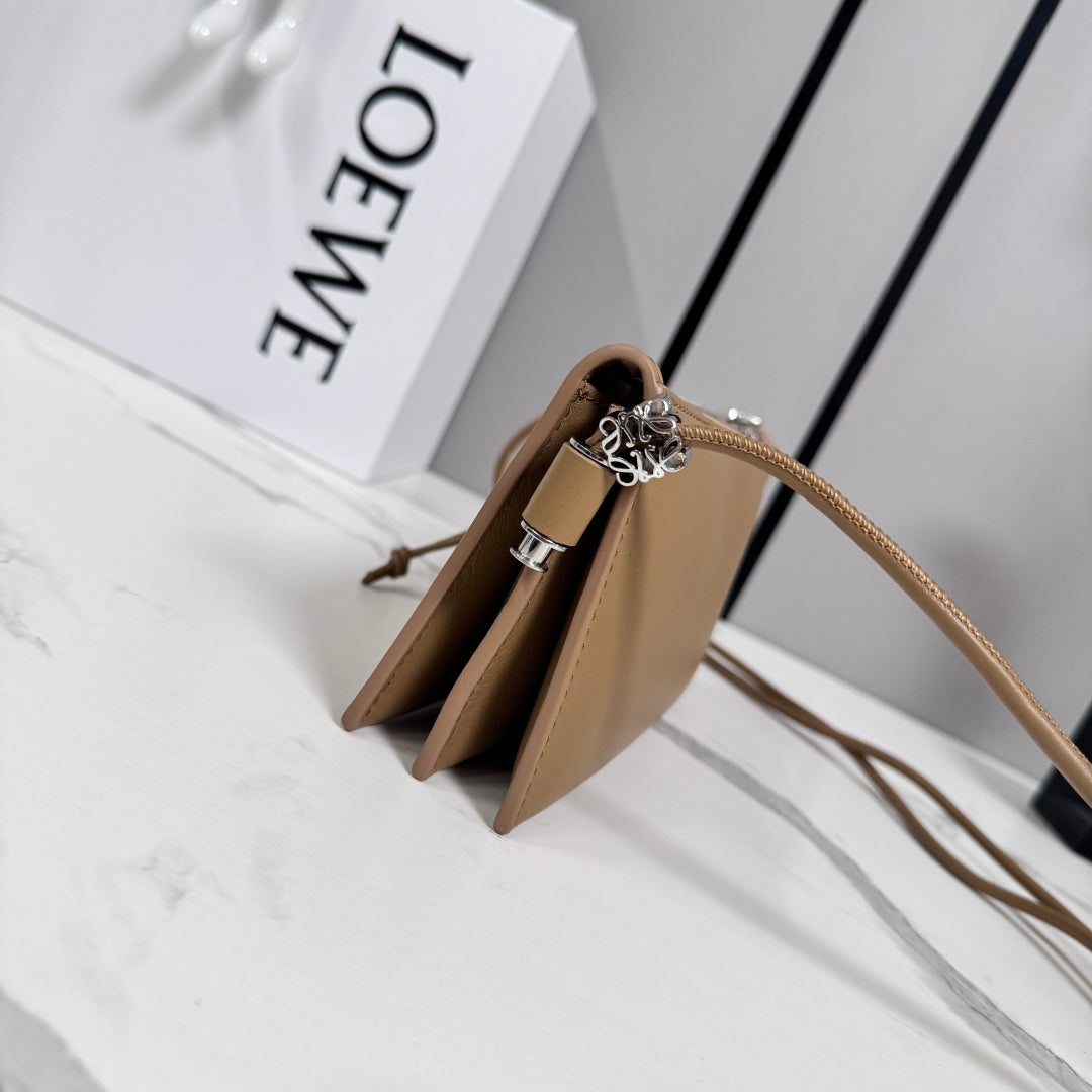 Loewe Joya Pouch Brown Calfskin 289458