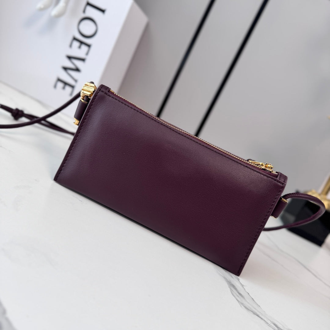 Loewe Joya Pouch Burgundy Calfskin 289461