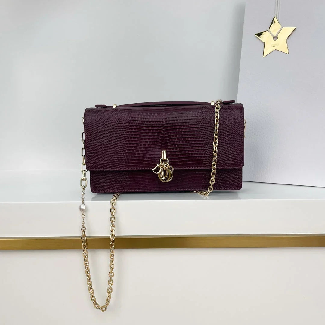 Dior 2026 Pearl Clutch Bag 21cm Leather