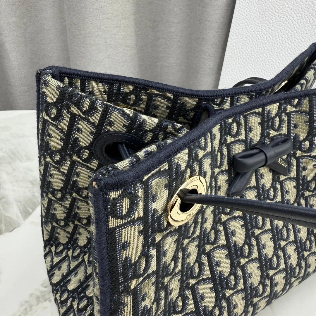 Dior 2026 Promenade Bag 27cm Canvas Suede Leather