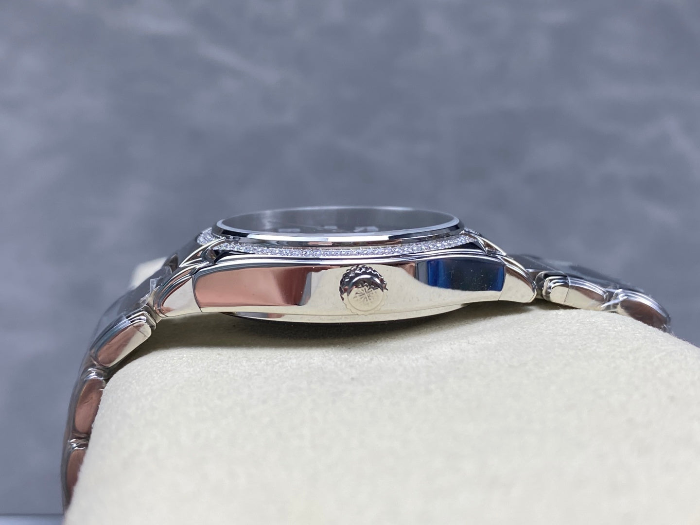 PATEK Twenty-Four 36mm Silver Dark Green Diamond