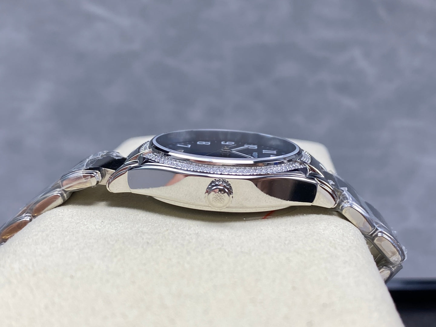 PATEK Twenty-Four 36mm Silver Blue Diamond
