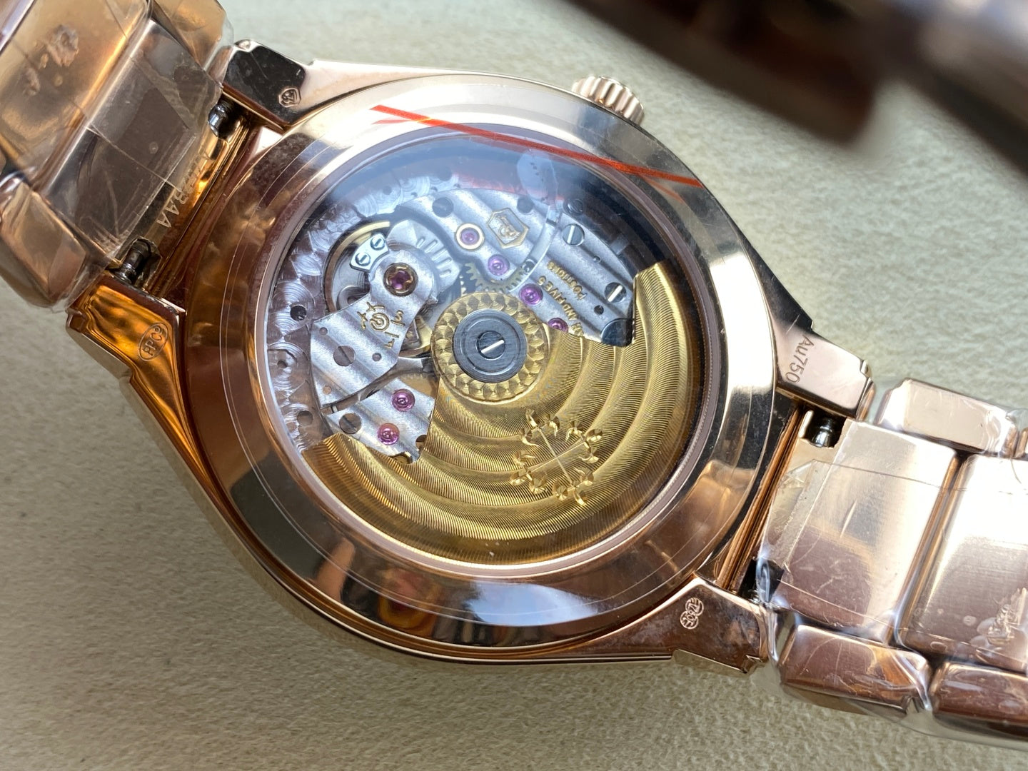 PATEK Twenty-Four 36mm Diamond Pink Gold Chocolate Dial