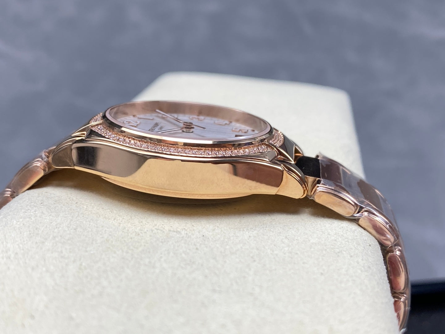 PATEK Twenty-Four 36mm Diamond Pink Gold Champagne Dial