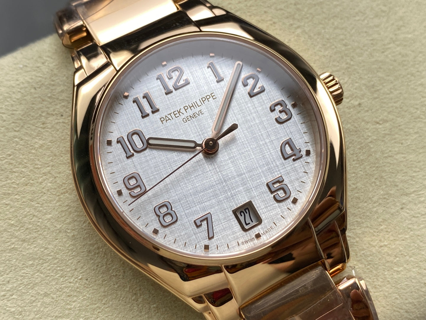 PATEK Twenty-Four 36mm Pink Gold White Dial