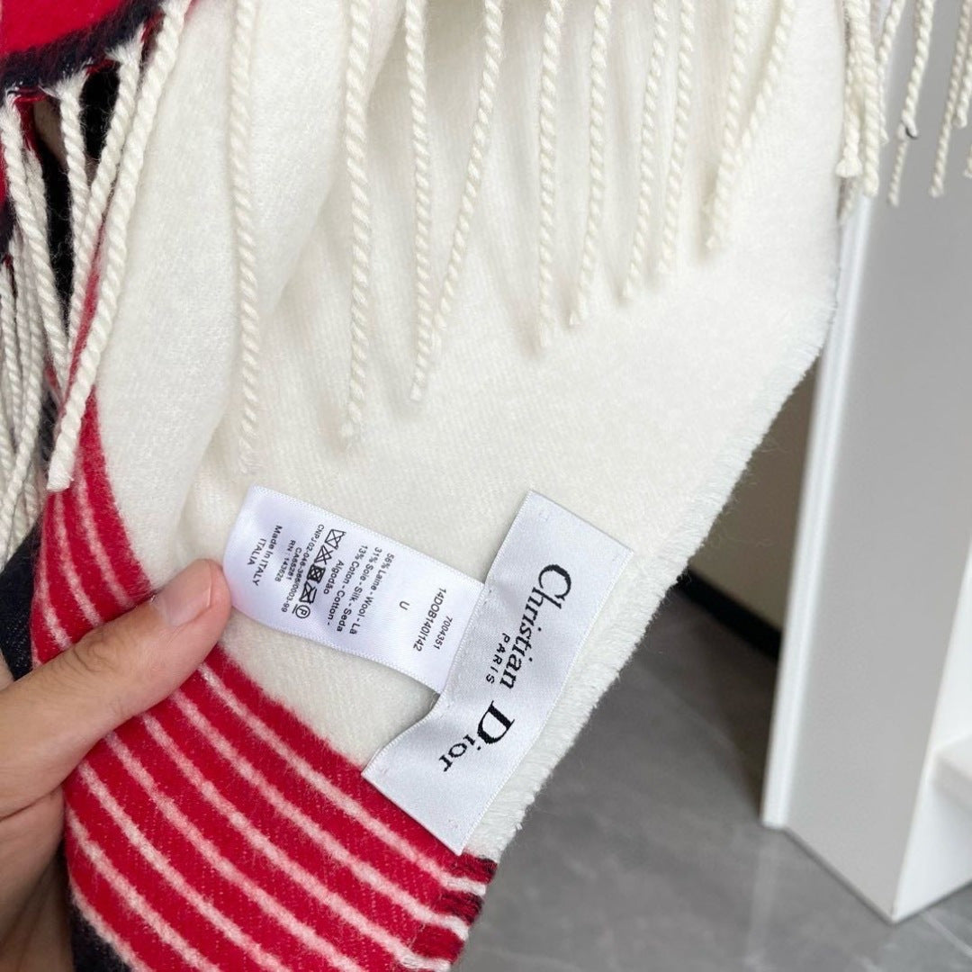 Dior 26s Scarf 140cm In Cashmere 136488