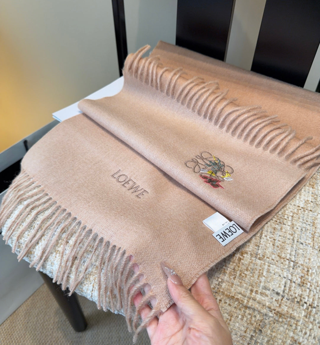 Loewe Scarf 180CM Dark Beige Cashmere 969473