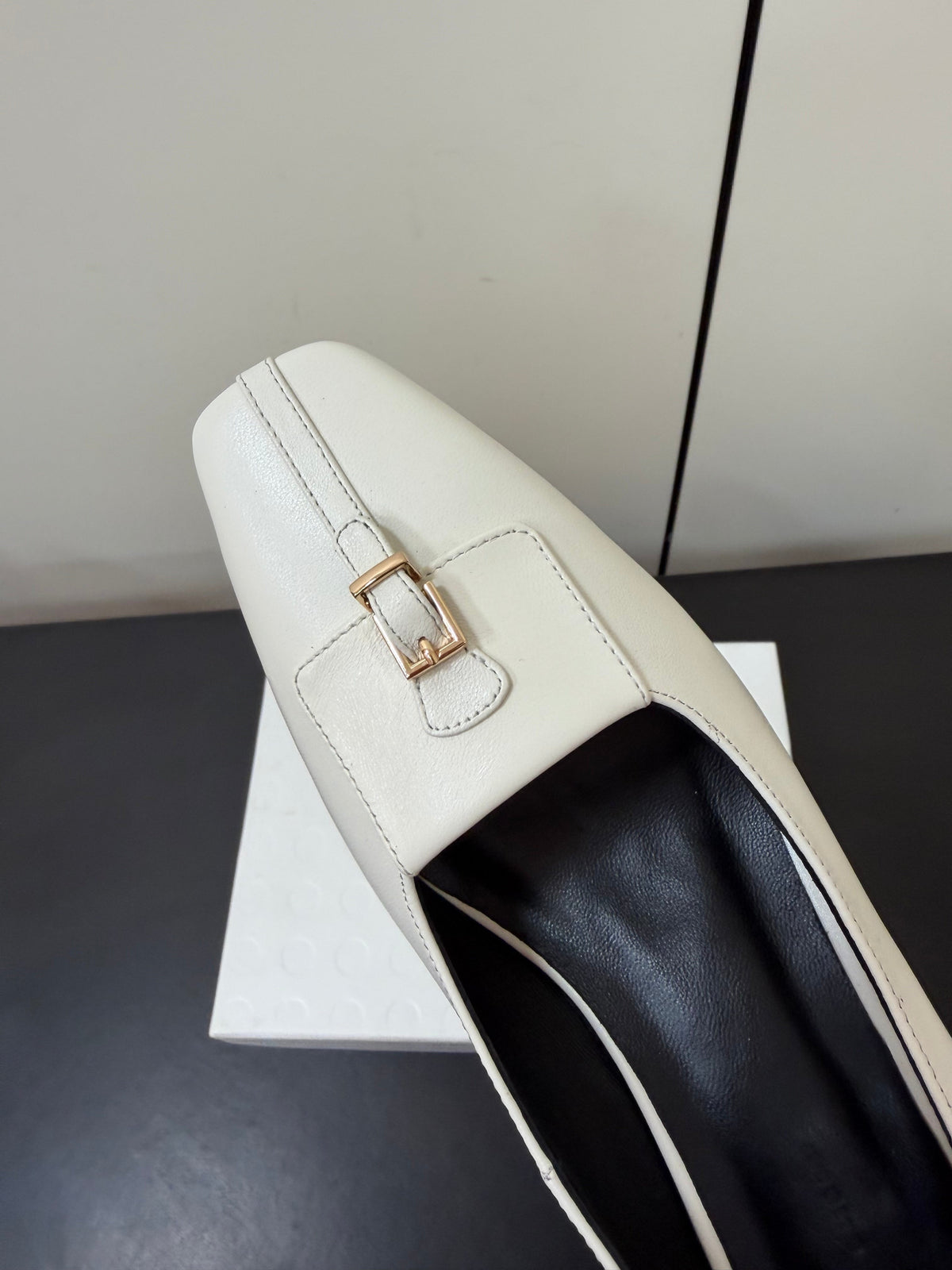 Khaite 26s Celia Pumps 5.5cm White Leather 909451