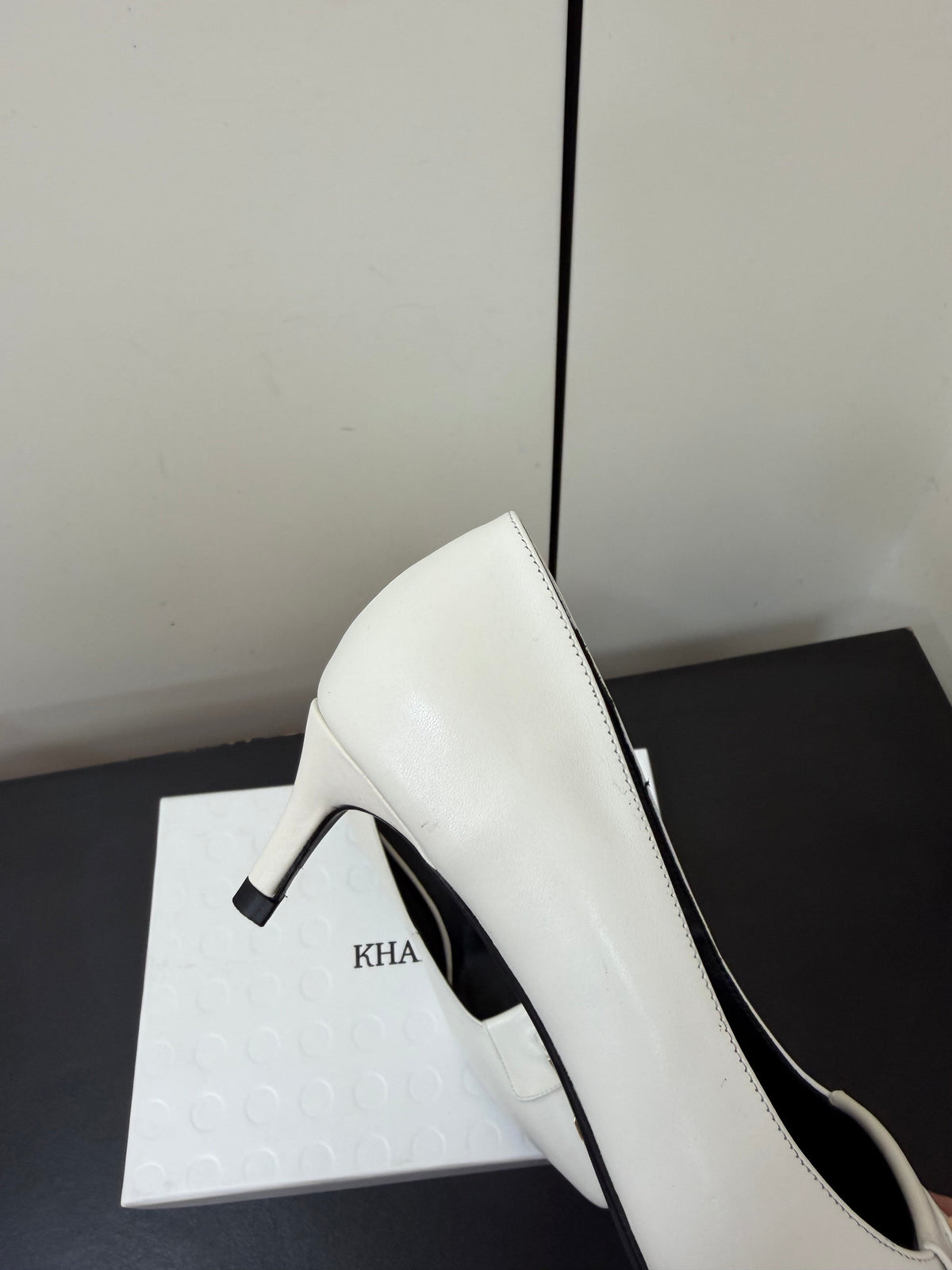 Khaite 26s Celia Pumps 5.5cm White Leather 909451