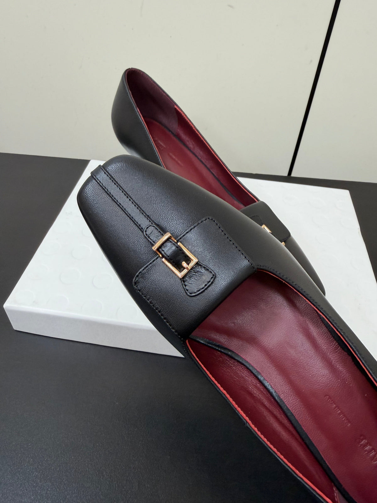 Khaite 26s Celia Pumps 5.5cm Black Leather 909452