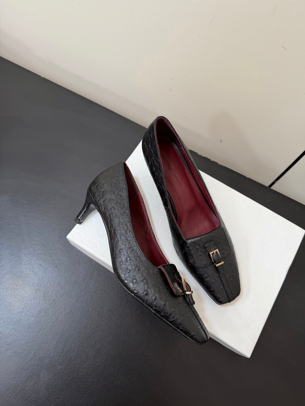 Khaite 26s Celia Pumps 5.5cm Black Leather 909454