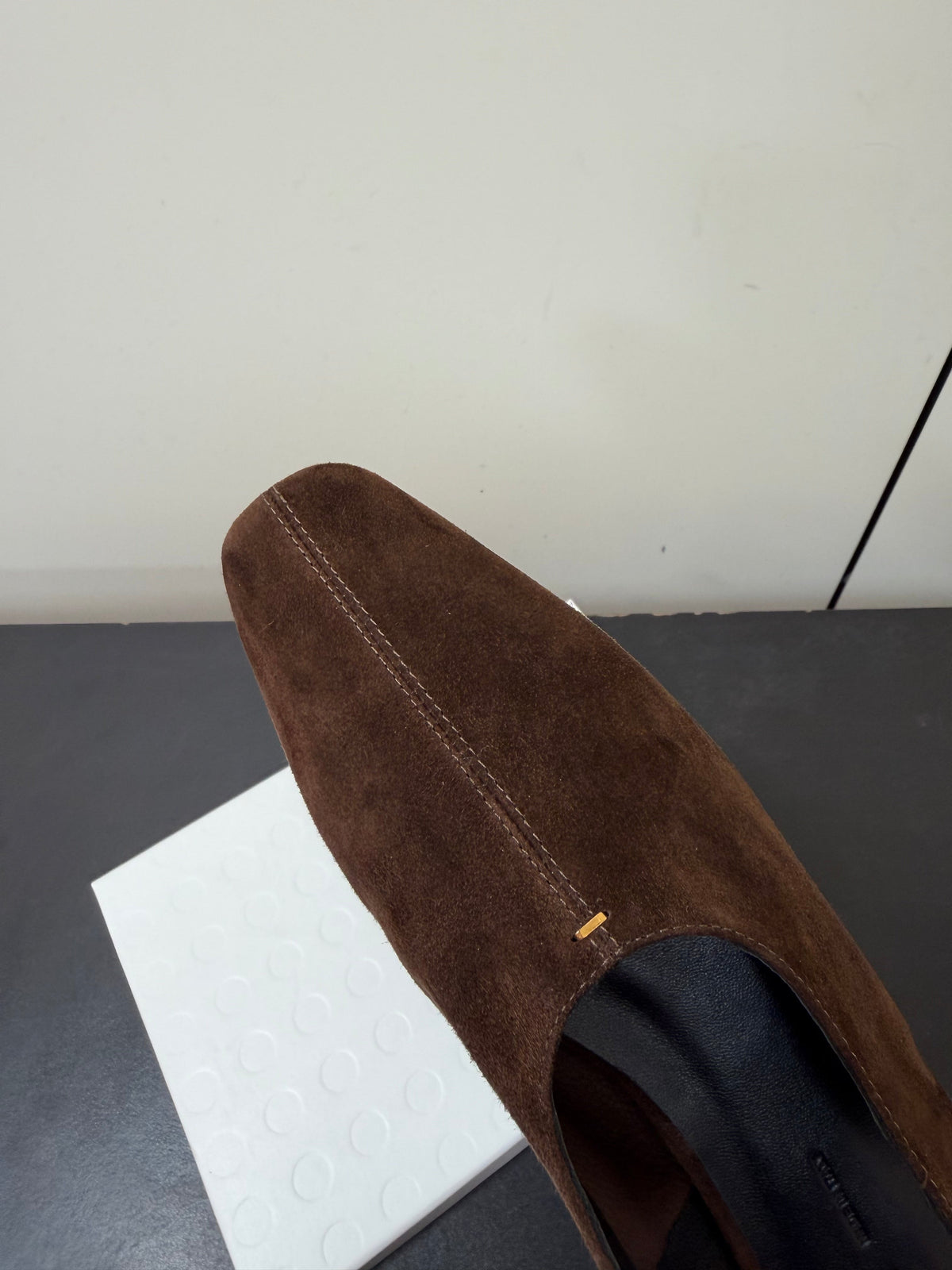 Khaite 26s Celia Slingbacks 2.5cm Brown Suede 909455