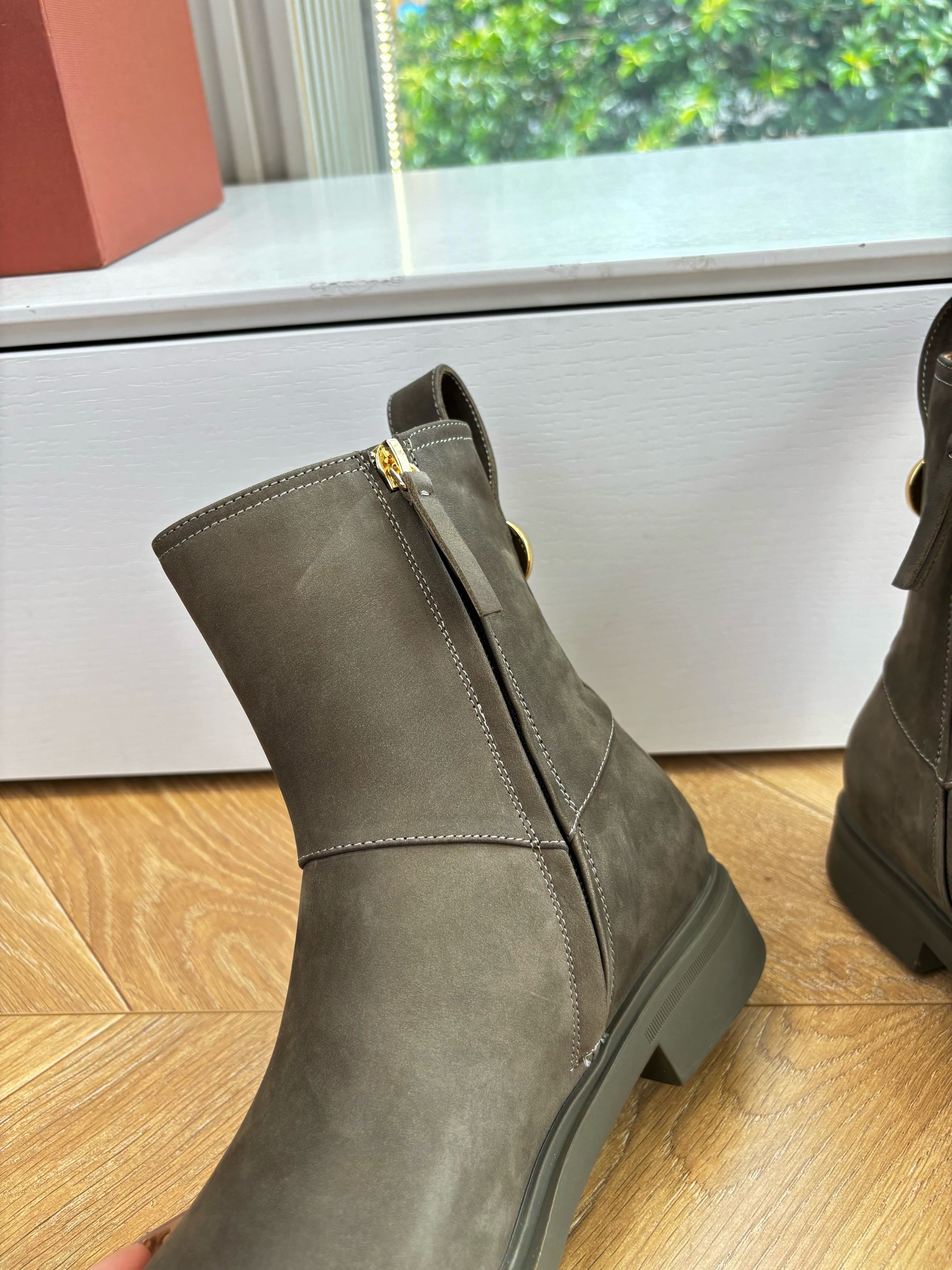 LP Kilda Ankle Boots Olive Green Suede 507410