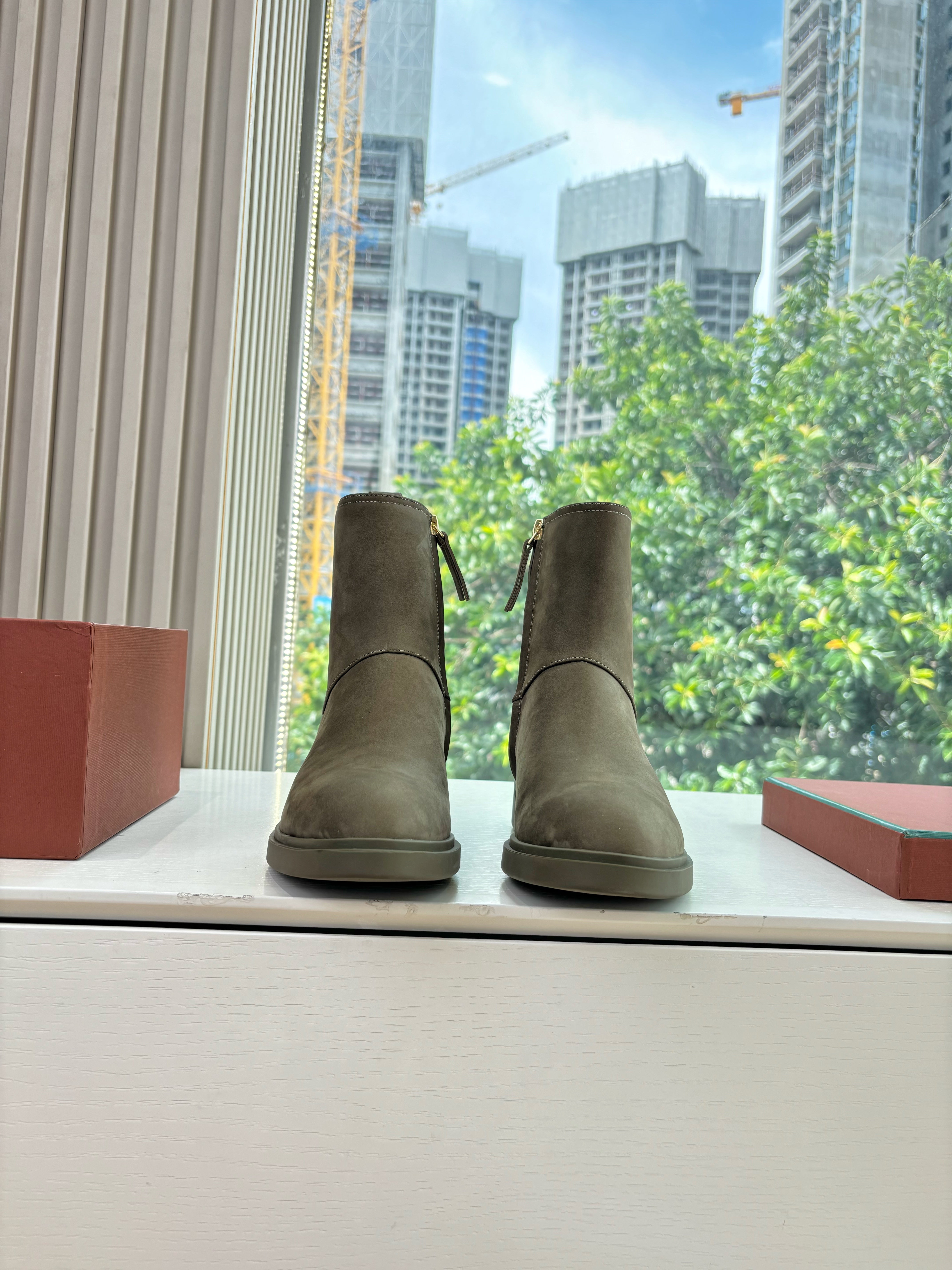 LP Kilda Ankle Boots Olive Green Suede 507410